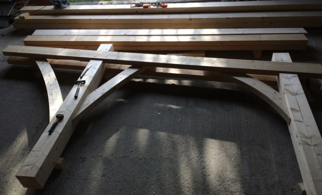 fabrication sur mesure d'un carport en bois