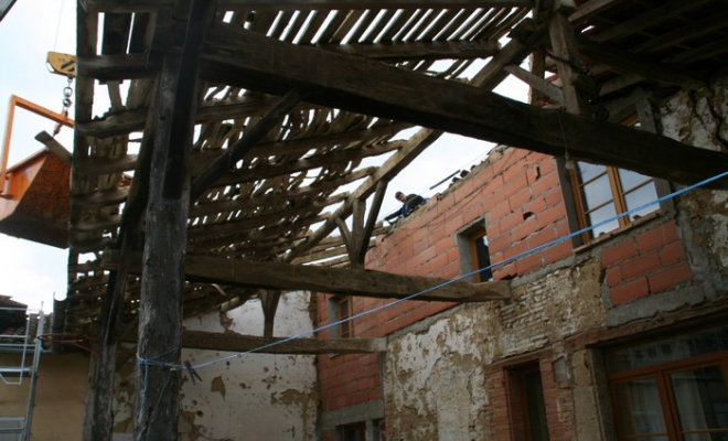 Rénovation d'une bâtisse ancienne, L'Isle-en-Dodon, Delon Charpente